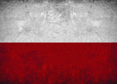 red, white, flags, Polish, Poland - desktop wallpaper