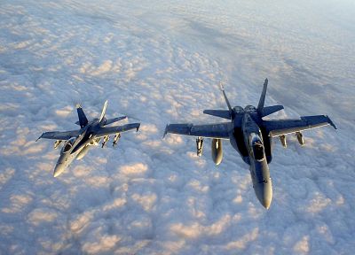 aircraft, military, F18 Hornet - desktop wallpaper