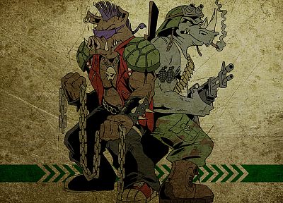 Teenage Mutant Ninja Turtles, Rocksteady - random desktop wallpaper