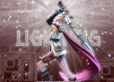 women, Final Fantasy XIII, Asians, Claire Farron - desktop wallpaper