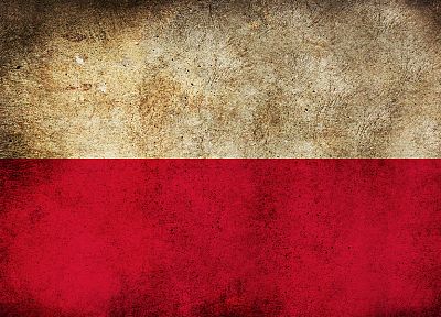 red, white, grunge, flags, Polish, Poland - related desktop wallpaper