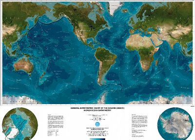 maps, oceans, charts - desktop wallpaper
