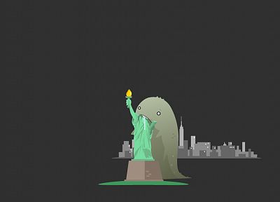 funny, New York City, Statue of Liberty - random desktop wallpaper