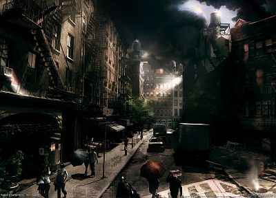 video games, cityscapes, 3D renders, 3D, Prototype (video game), Activision, mutation - related desktop wallpaper