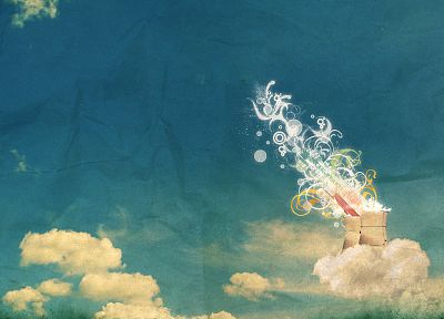 abstract, clouds, vectors, skies - desktop wallpaper