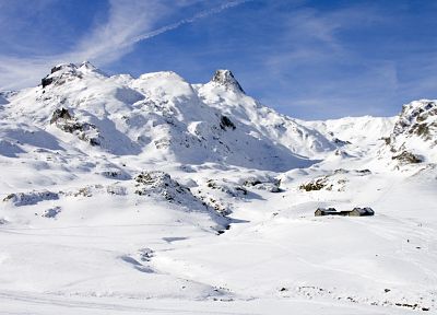 mountains, landscapes, snow, snow landscapes - desktop wallpaper