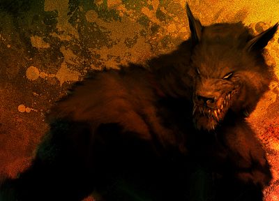 creepy, werewolves - desktop wallpaper