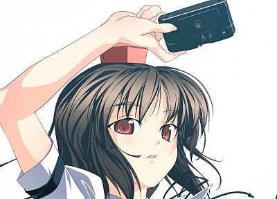 video games, Touhou, Shameimaru Aya, simple background, tengu, Rokuwata Tomoe - desktop wallpaper