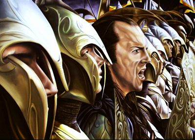 The Lord of the Rings, elves, artwork, Elrond - desktop wallpaper