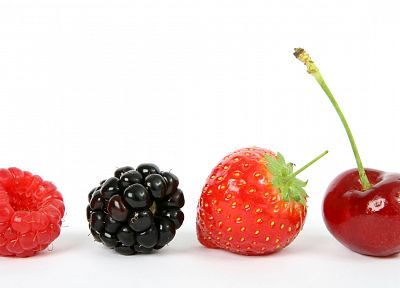 fruits, white background - desktop wallpaper
