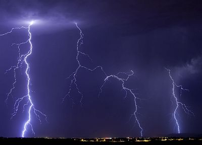 storm, weather, lightning - desktop wallpaper