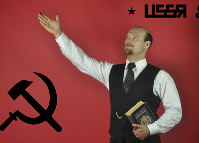 cosplay, men, Lenin, USSR - desktop wallpaper