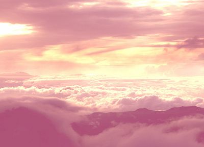 clouds, pink, skyscapes - random desktop wallpaper