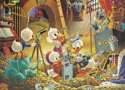 cartoons, Disney Company, ducks, Donald Duck, carl barks - random desktop wallpaper
