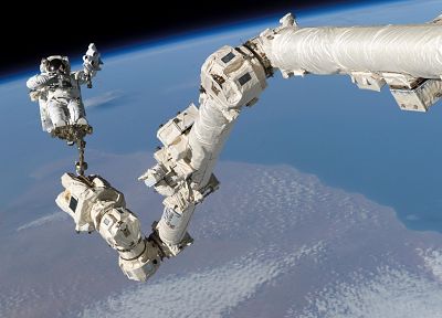 outer space, Earth, NASA, astronauts - desktop wallpaper