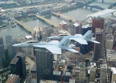 aircraft, military, vehicles, F-18 Hornet, Pittsburgh - random desktop wallpaper