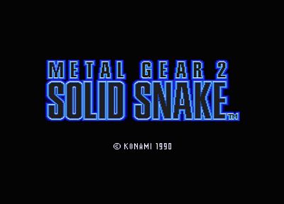 Metal Gear, video games, retro games - desktop wallpaper