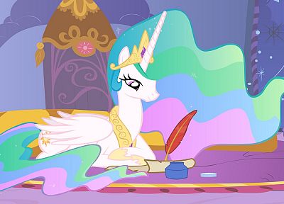 unicorns, My Little Pony, Princess Celestia - random desktop wallpaper