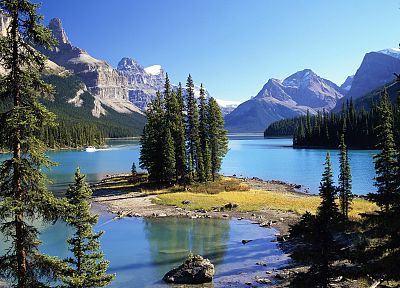 Canada, Alberta, spirit, islands, National Park - desktop wallpaper