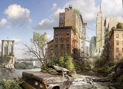 dystopia, abandoned city, abandoned - random desktop wallpaper