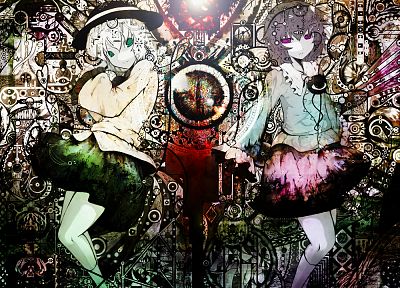video games, Touhou, Komeiji Koishi, Komeiji Satori - random desktop wallpaper