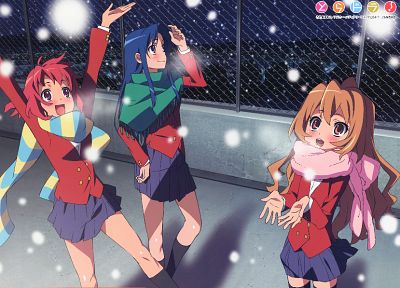 Aisaka Taiga, Kushieda Minori, Toradora, Kawashima Ami, scans - desktop wallpaper