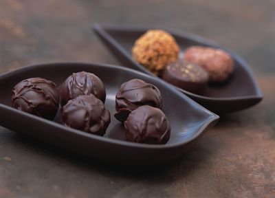 chocolate, sweets (candies), truffles - desktop wallpaper