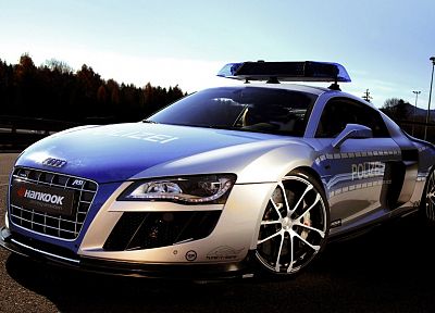 cars, police, vehicles, Audi R8 - random desktop wallpaper