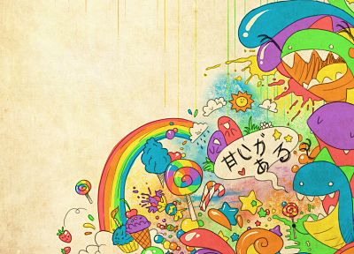 abstract, rainbows, artwork - random desktop wallpaper