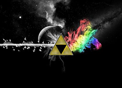 Pink Floyd, triforce - random desktop wallpaper