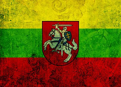 flags, Lithuania, Coat of arms - desktop wallpaper