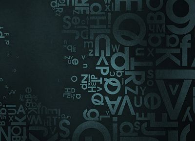 abstract, typography - desktop wallpaper