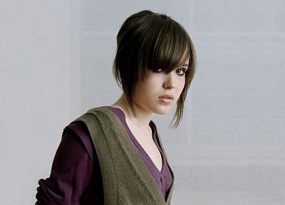 women, Ellen Page, actress, bangs - random desktop wallpaper
