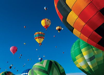 multicolor, hot air balloons - desktop wallpaper