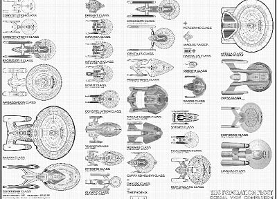 Star Trek, infographics - desktop wallpaper