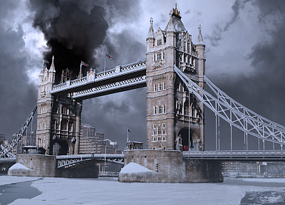 movies, architecture, London, Tower Bridge - desktop wallpaper