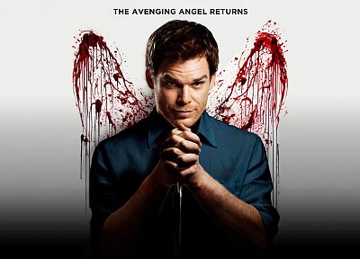 wings, Dexter, blood splatters, Michael C. Hall, Dexter Morgan - desktop wallpaper