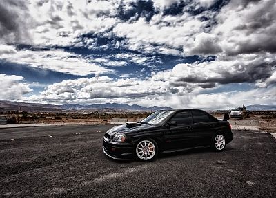 clouds, cars, Subaru, roads, vehicles - related desktop wallpaper