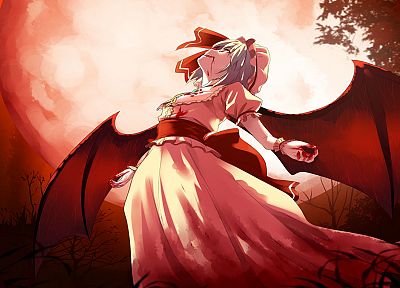 Touhou, vampires, Remilia Scarlet - random desktop wallpaper