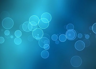 blue, bubbles - desktop wallpaper