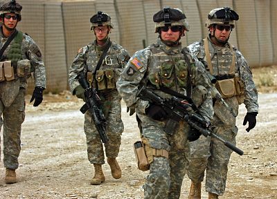 war, guns, army, military, soldier, men, US Army, M4 - related desktop wallpaper