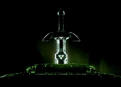 green, The Legend of Zelda, swords - desktop wallpaper