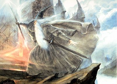 Gandalf, The Lord of the Rings, artwork - random desktop wallpaper
