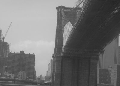 bridges, New York City, cities - duplicate desktop wallpaper