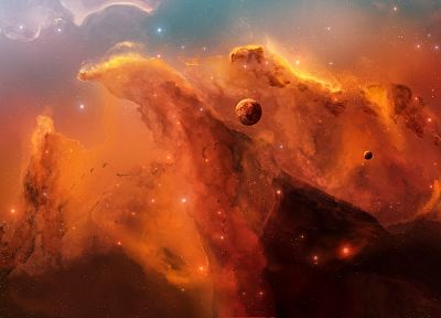 outer space, nebulae, JoeJesus, Josef Barton - random desktop wallpaper