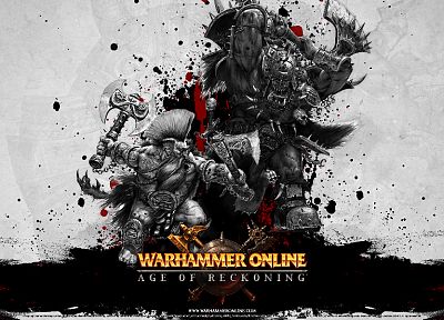fantasy, Warhammer Online, Warhammer, duel, Slayer, dwarfs, battles, orcs, MMORPG - duplicate desktop wallpaper