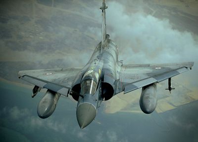 aircraft, military, planes, Mirage 2000, French - random desktop wallpaper