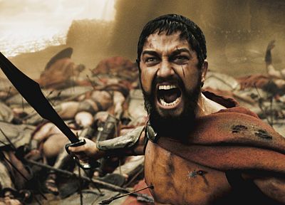 300 (movie), Leonidas, Sparta, men, Gerard Butler - random desktop wallpaper