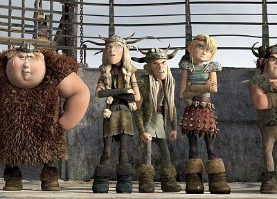 How to Train Your Dragon, Hiccup, astrid, Ruffnut, Tuffnut, Fishlegs, Snotlout - duplicate desktop wallpaper