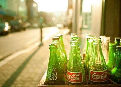 green, bottles, Coca-Cola - related desktop wallpaper